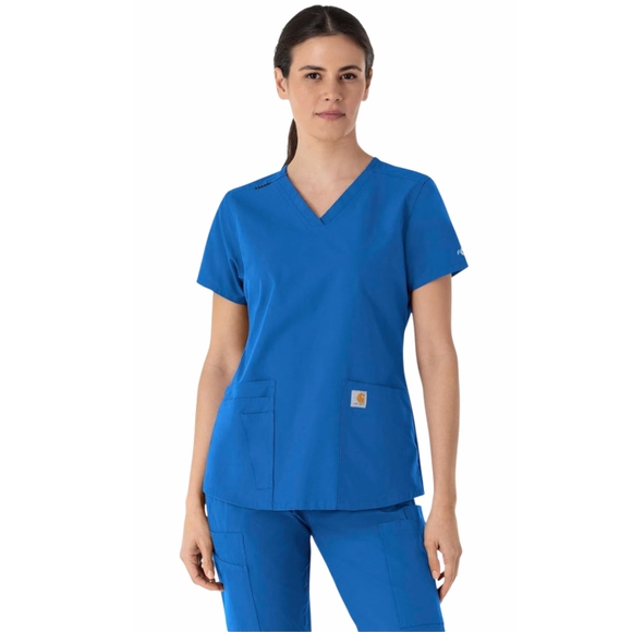 Carhartt Modern Fit Cross-Flex Royal Blue Scrub Set - Picture 2 of 6
